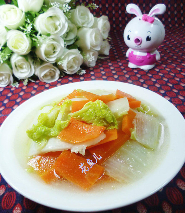 胡蘿卜炒黃芽菜的做法-家常味炒菜譜