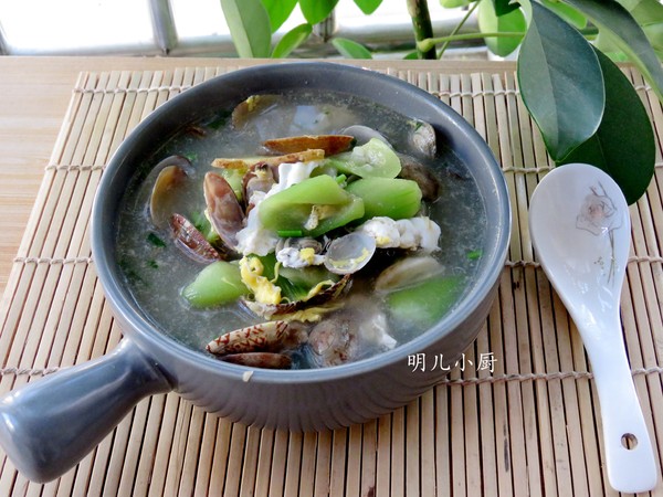 絲瓜燉花蛤的做法-家常味煮菜譜