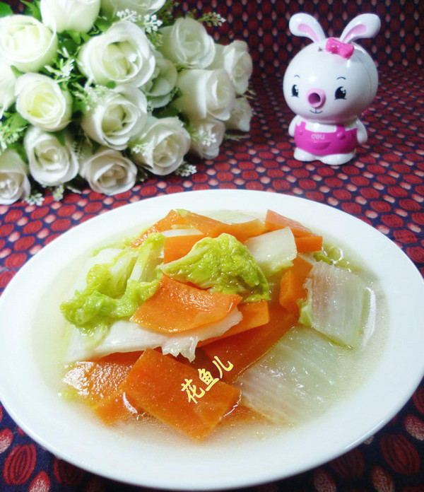 胡蘿卜炒黃芽菜的做法-家常味炒菜譜