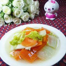 胡蘿卜炒黃芽菜的做法-家常味炒菜譜