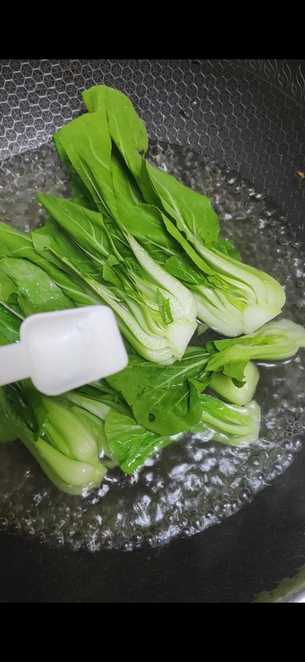 家常青菜豆腐，完美的搭檔，超級下飯！的做法-家常味煎菜譜