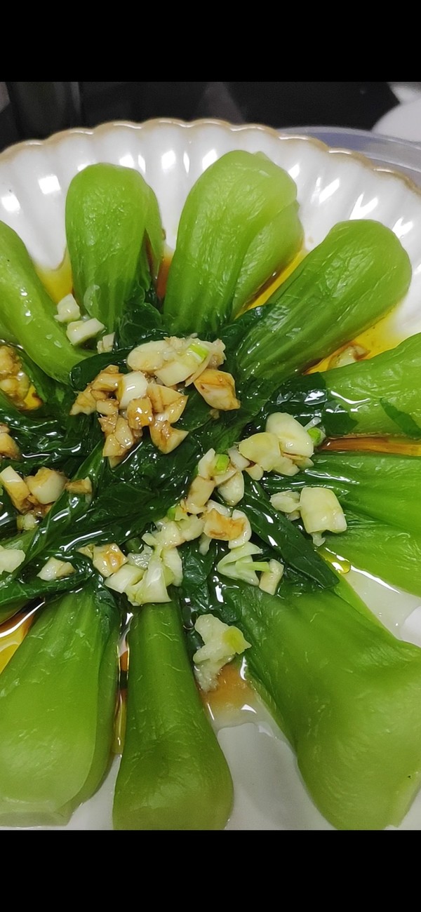 蒜蓉翡翠菜的做法-家常味煮菜譜