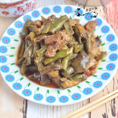 茄子豆角炒肉的做法-家常味炒菜譜
