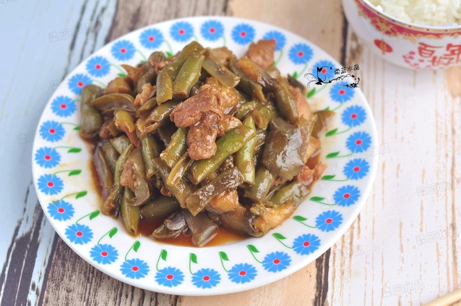 茄子豆角炒肉的做法-家常味炒菜譜