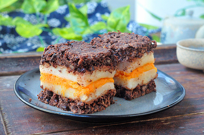 奶香濃郁紅豆糕的做法-甜味蒸菜譜