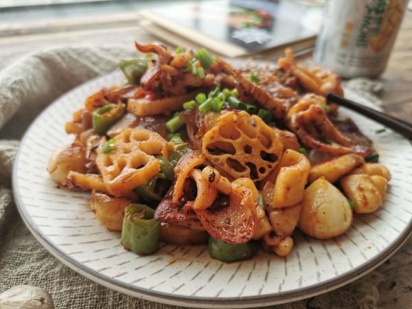 爆炒魷魚的做法-香辣味炒菜譜