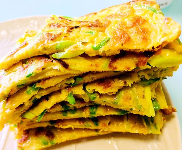 西葫蘆餅的做法-家常味煎菜譜