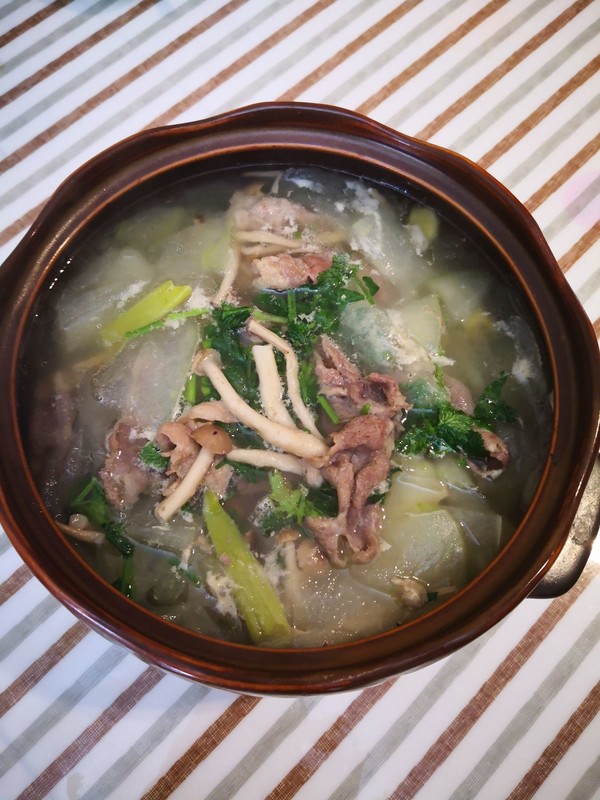 冬瓜羊肉蘑菇湯的做法-家常味煮菜譜