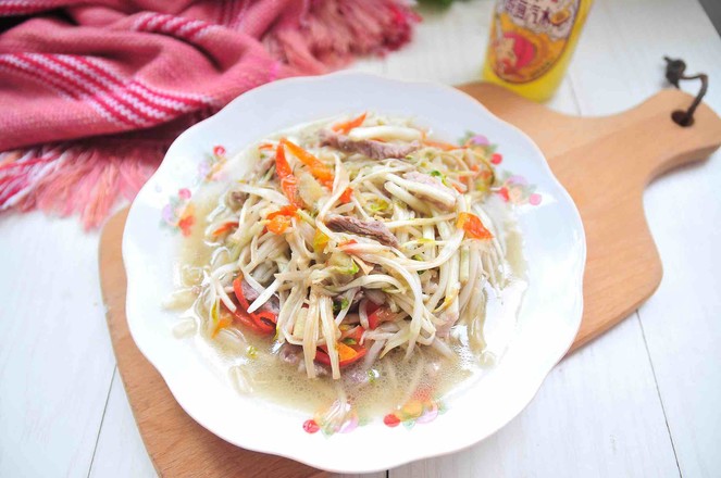 白芹炒肉絲的做法-家常味炒菜譜