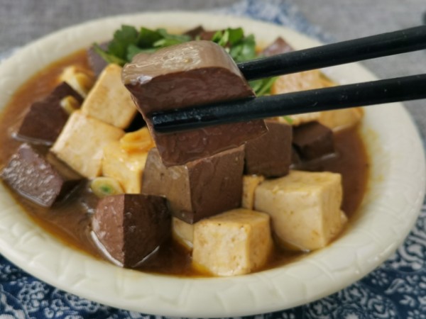 鴛鴦豆腐的做法-家常味炒菜譜