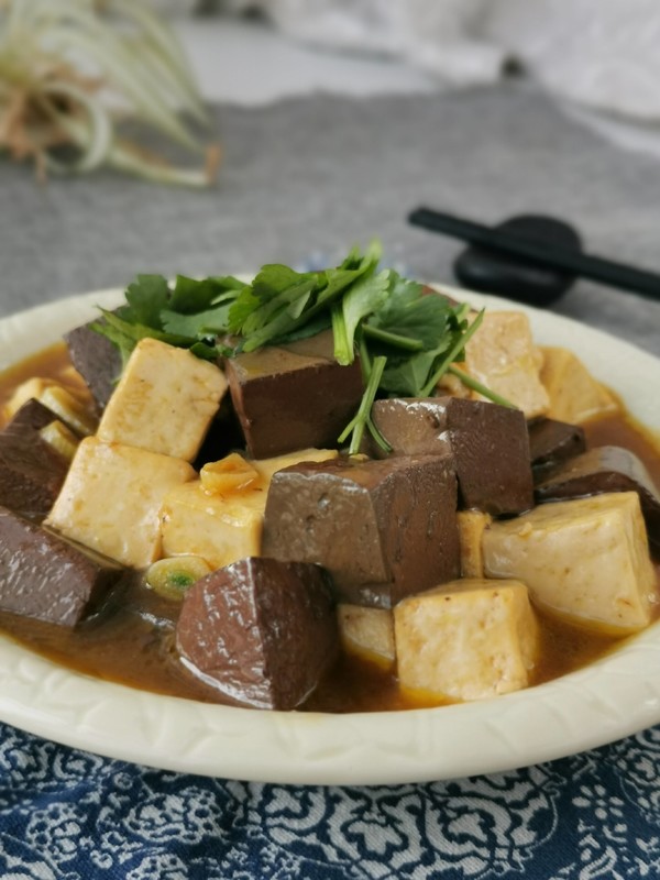 鴛鴦豆腐的做法-家常味炒菜譜