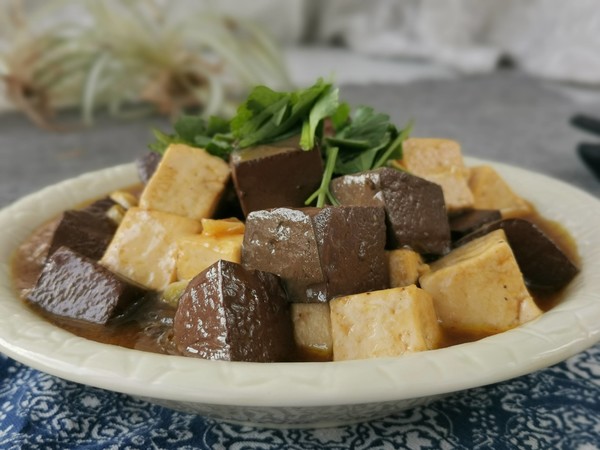 鴛鴦豆腐的做法-家常味炒菜譜