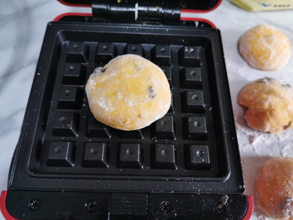 南瓜蜜豆華夫餅的做法-甜味烘焙菜譜