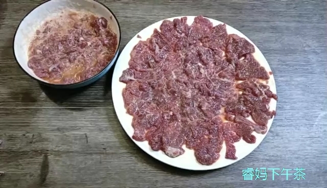 爽滑牛肉片的做法-咸鮮味腌菜譜