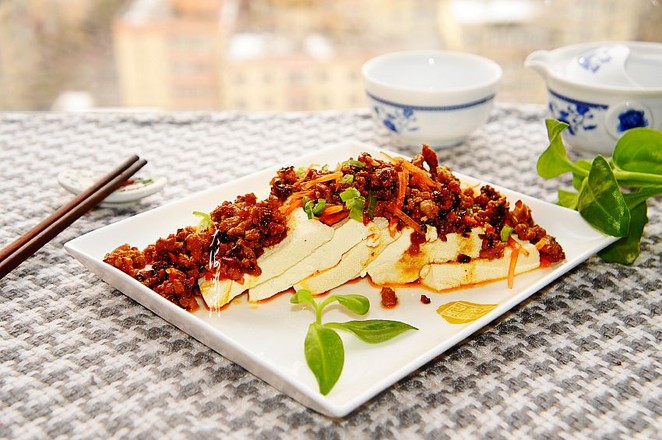 肉末老豆腐的做法-香辣味炒菜譜-易網健康養生網 肉末老豆腐的做法-香辣味炒菜譜