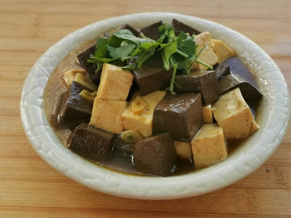 鴛鴦豆腐的做法-家常味炒菜譜