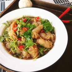 涼拌魔芋結(jié)的做法-酸辣味拌菜譜