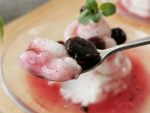 藍(lán)莓山藥泥的做法-酸甜味拌菜譜