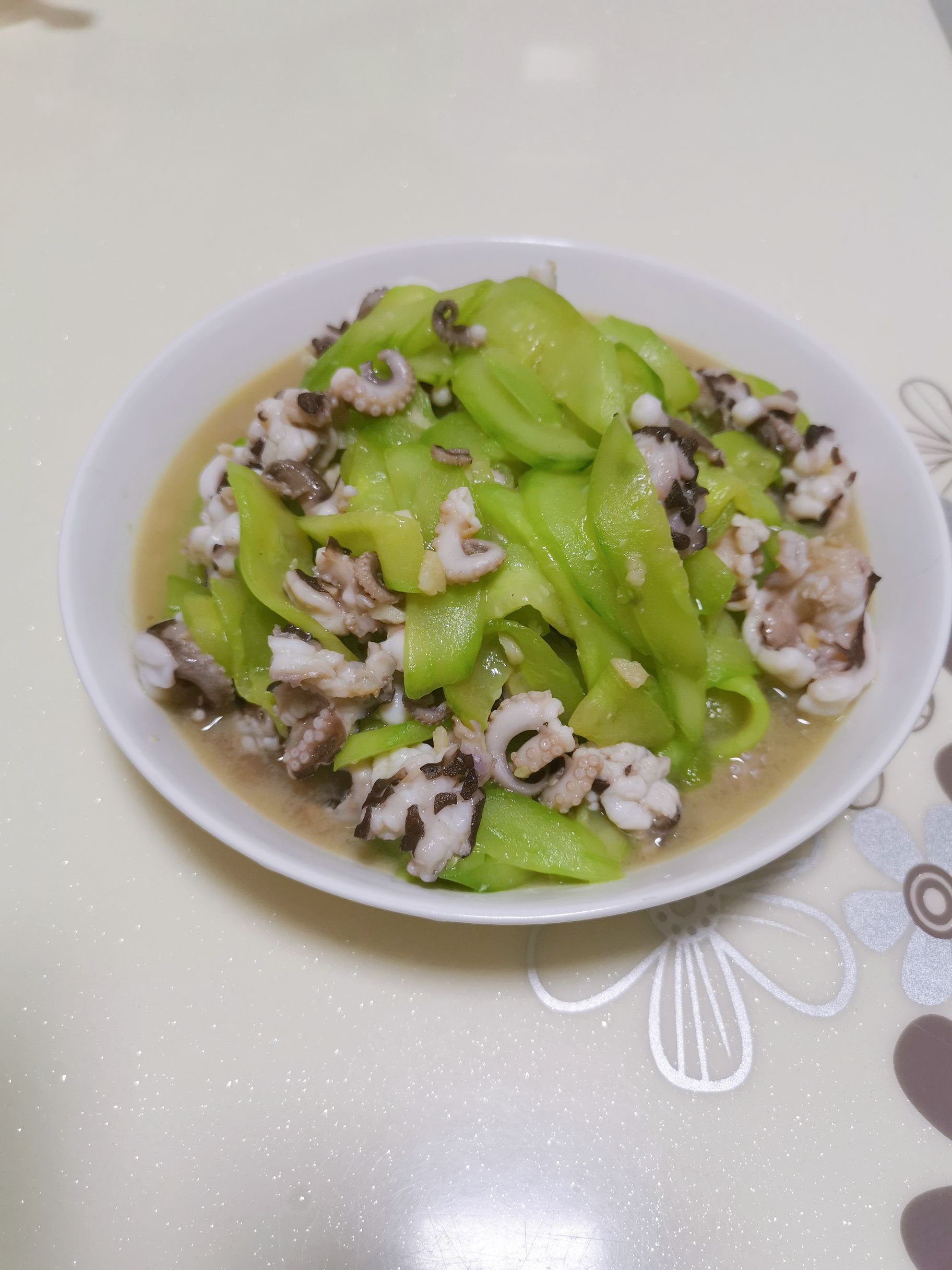 青瓜炒章魚仔的做法-咸鮮味炒菜譜