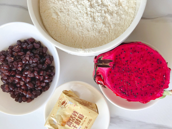 火龍果餡餅的做法-果味烙菜譜