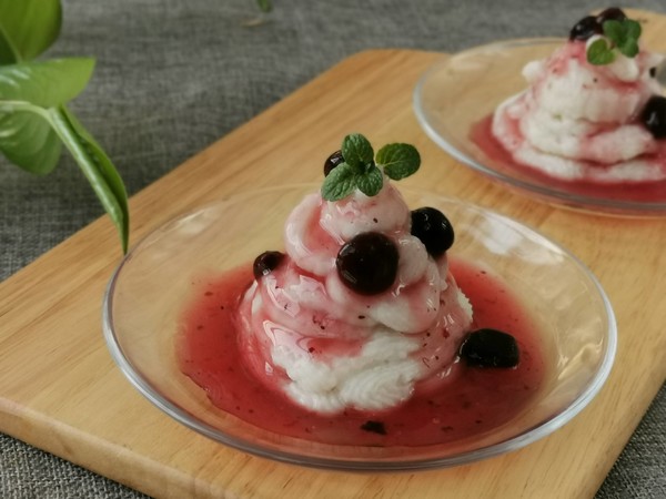 藍(lán)莓山藥泥的做法-酸甜味拌菜譜