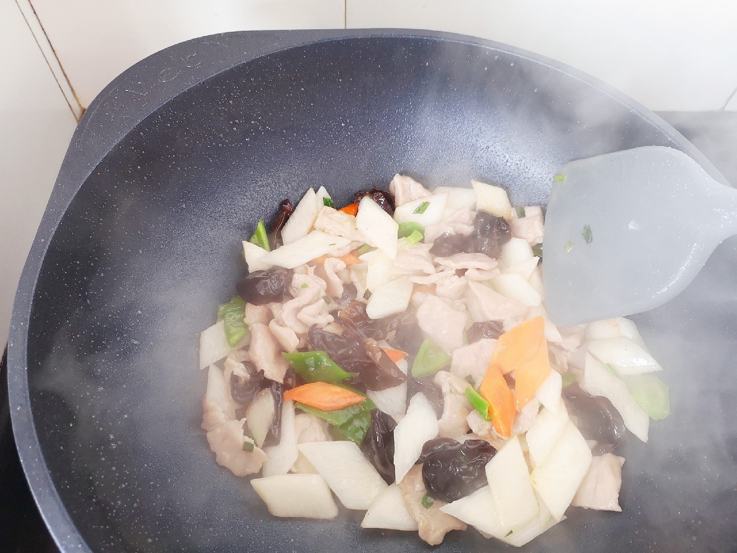 山藥炒肉片的做法-家常味炒菜譜