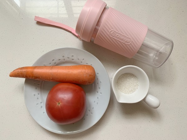 西紅柿胡蘿卜汁的做法-酸甜味其它工藝菜譜