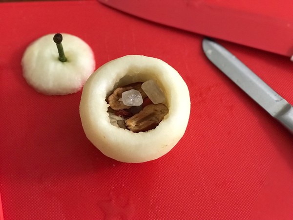 冰糖蒸雪梨的做法-甜味蒸菜譜