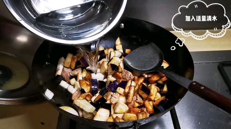 茄子肉丁的做法-家常味炒菜譜
