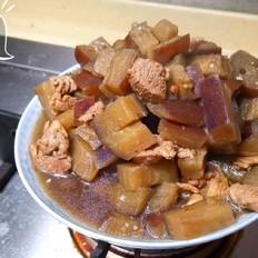 茄子肉丁的做法-家常味炒菜譜