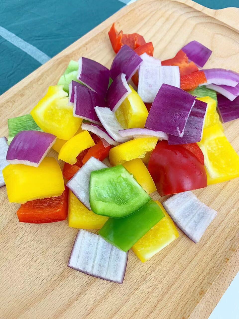 寶寶輔食 圣誕彩椒雞肉串的做法-家常味烤菜譜-易網健康養生網 寶寶輔食 圣誕彩椒雞肉串的做法-家常味烤菜譜