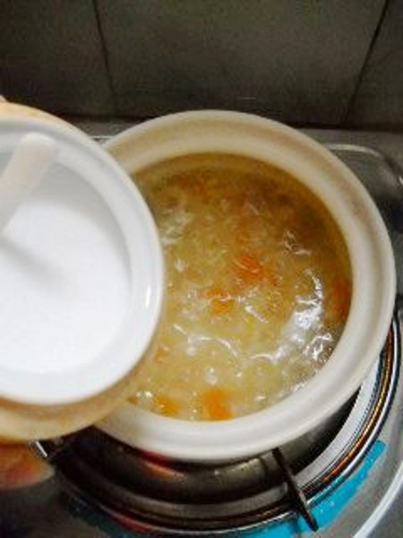 南瓜肉丸燕麥粥的做法-咸鮮味煮菜譜