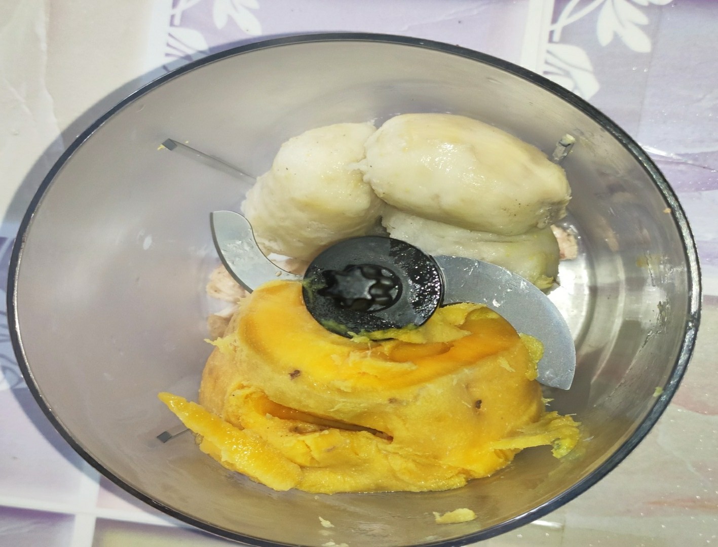 紅薯芋頭泥的做法-甜味蒸菜譜