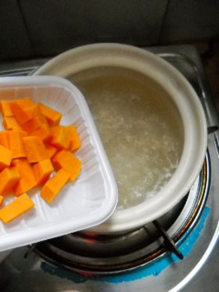 南瓜肉丸燕麥粥的做法-咸鮮味煮菜譜