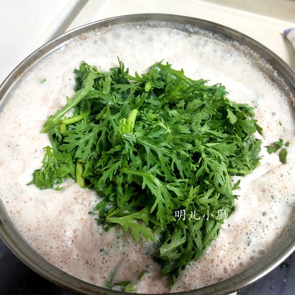 燉茼蒿的做法-家常味煮菜譜