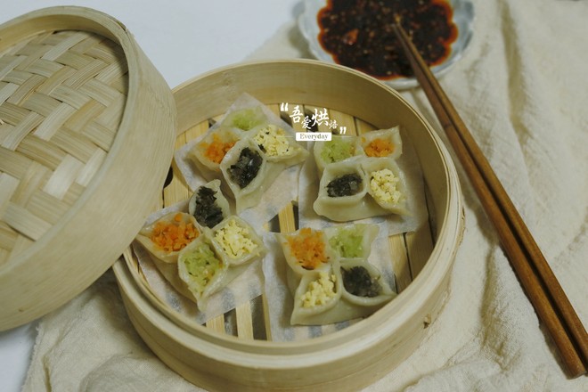 四喜蒸餃的做法-咸鮮味蒸菜譜