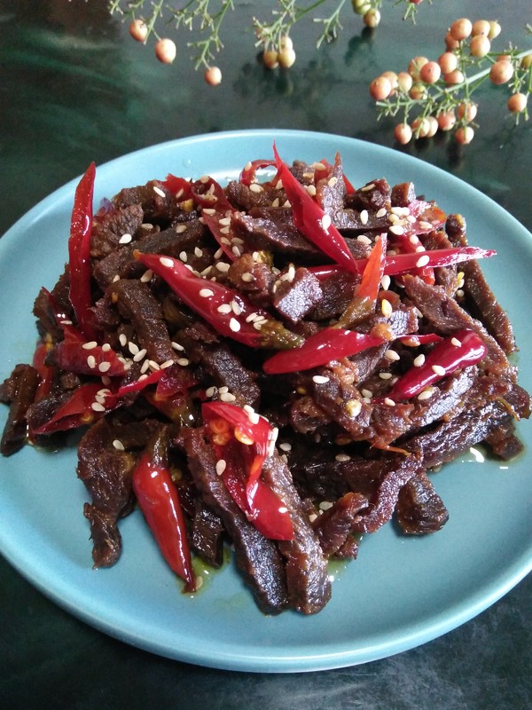 麻辣牛肉條的做法-香辣味炒菜譜