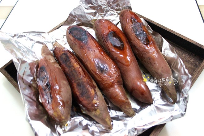 烤地瓜的做法-甜味烤菜譜