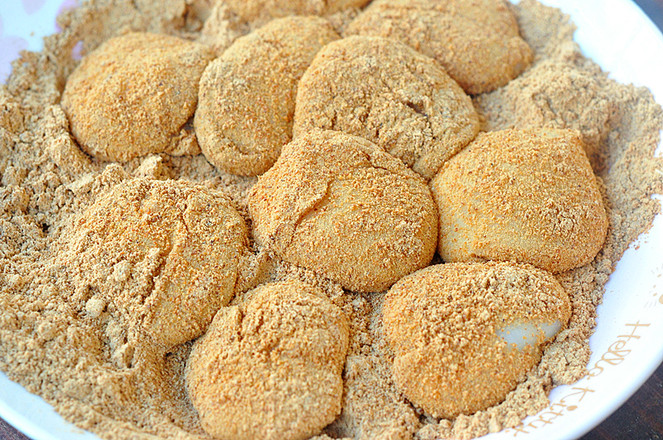 紅豆粉粘糯米球的做法-甜味煮菜譜