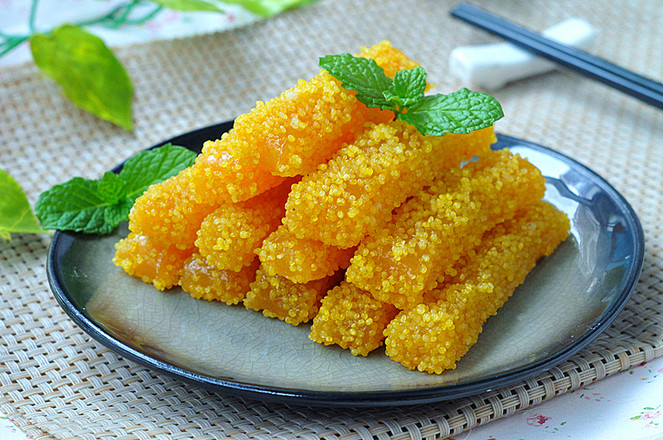 小米紅薯條的做法-甜味蒸菜譜