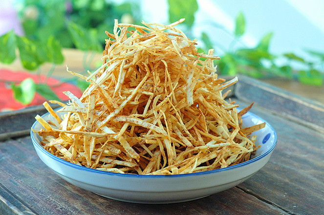 酥香香芋絲的做法-咸鮮味炸菜譜