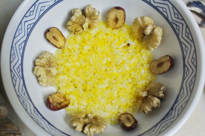 小米八寶飯的做法-甜味蒸菜譜