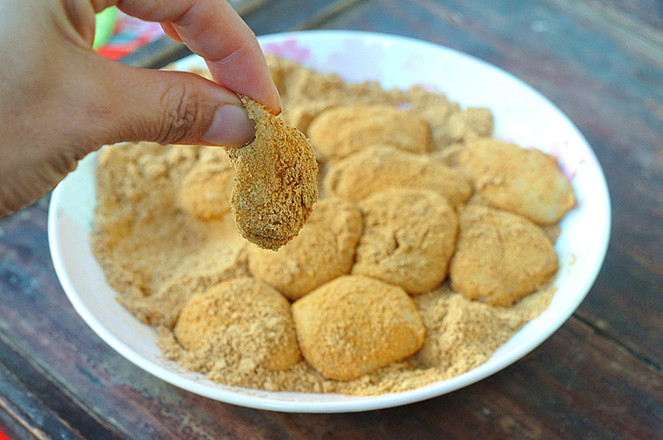 紅豆粉粘糯米球的做法-甜味煮菜譜