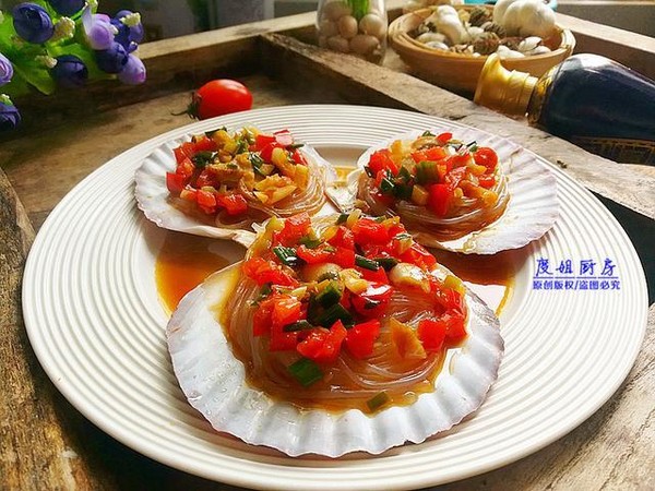 蒜蓉粉絲扇貝的做法-咸鮮味蒸菜譜