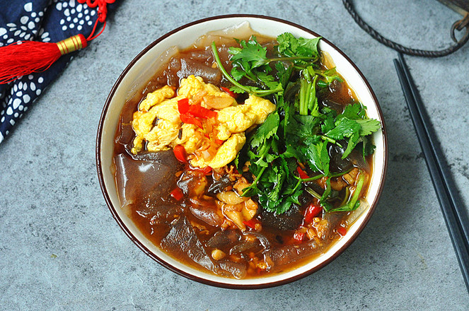 紅薯粉皮的做法-香辣味燒菜譜