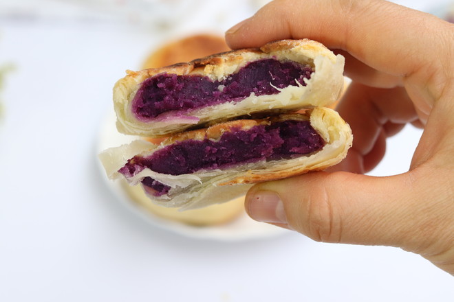 過年必備零食紫薯酥餅的做法-甜味煎菜譜