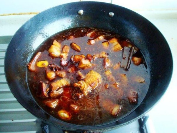 干扁豆紅燒肉的做法-家常味燒菜譜