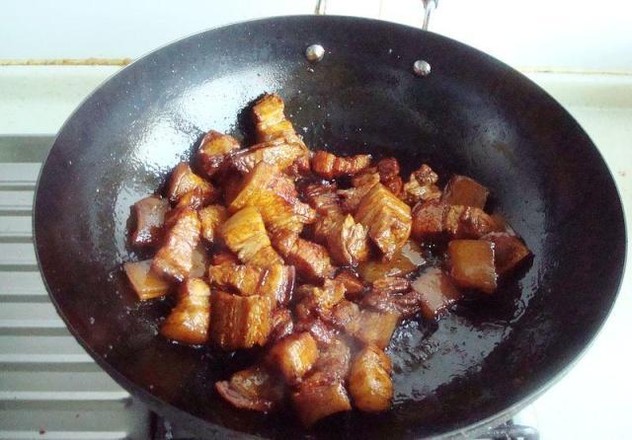 干扁豆紅燒肉的做法-家常味燒菜譜
