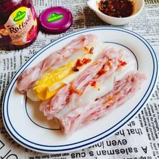 三色腸粉的做法-咸鮮味蒸菜譜