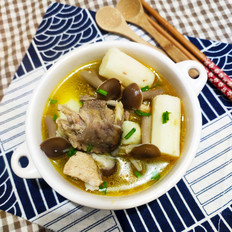 鹿茸菌山藥雞湯的做法-咸鮮味燉菜譜